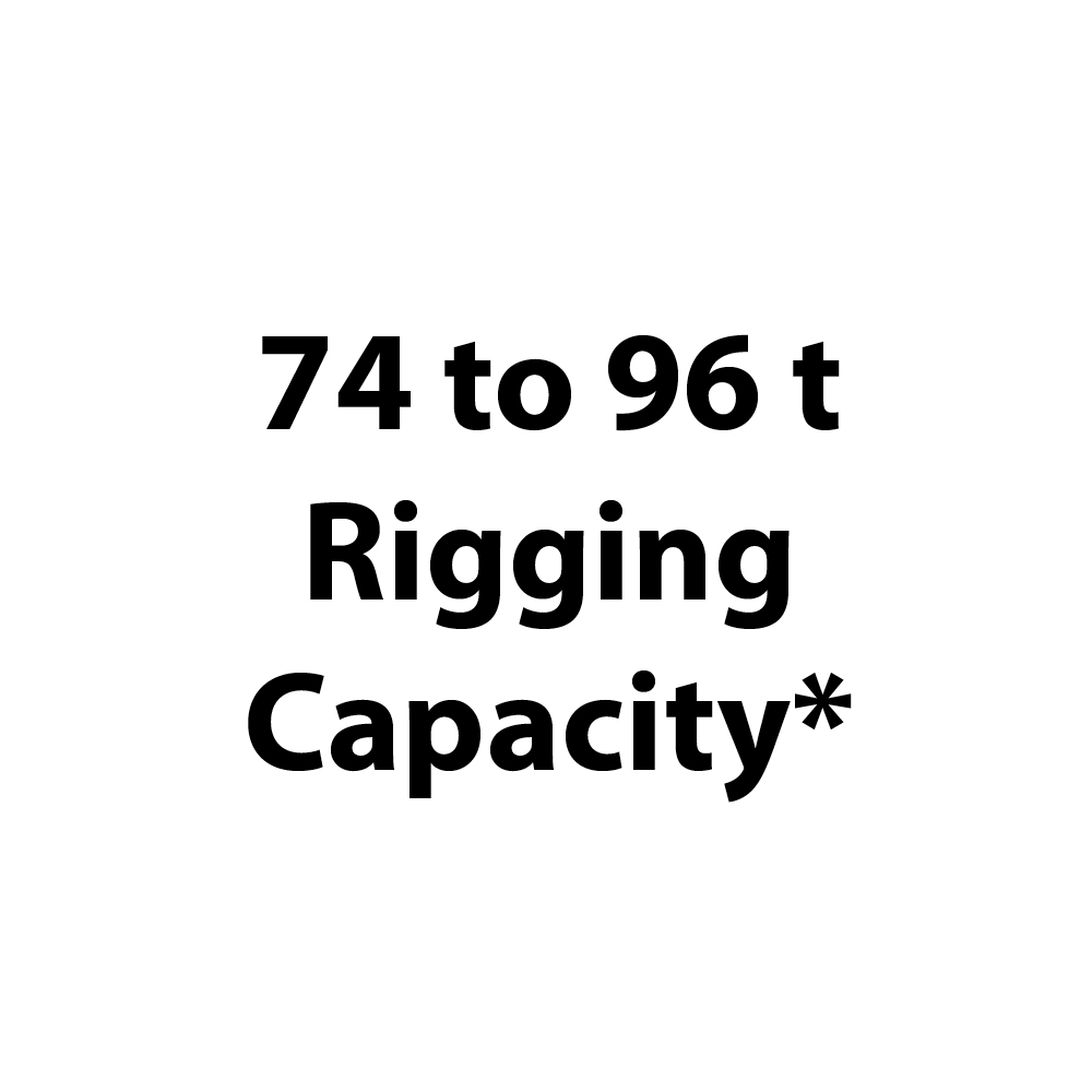 74 to 96 t Rigging Capacity
